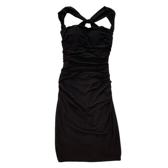 Laundry by Shelli Segal Square Neck Jersey Bodycon Dress Size 6 Retro Pinup - Picture 7 of 10